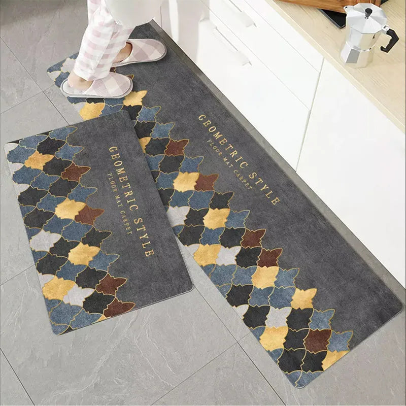 Nordic Style Long Strip Kitchen Door Floor Mat