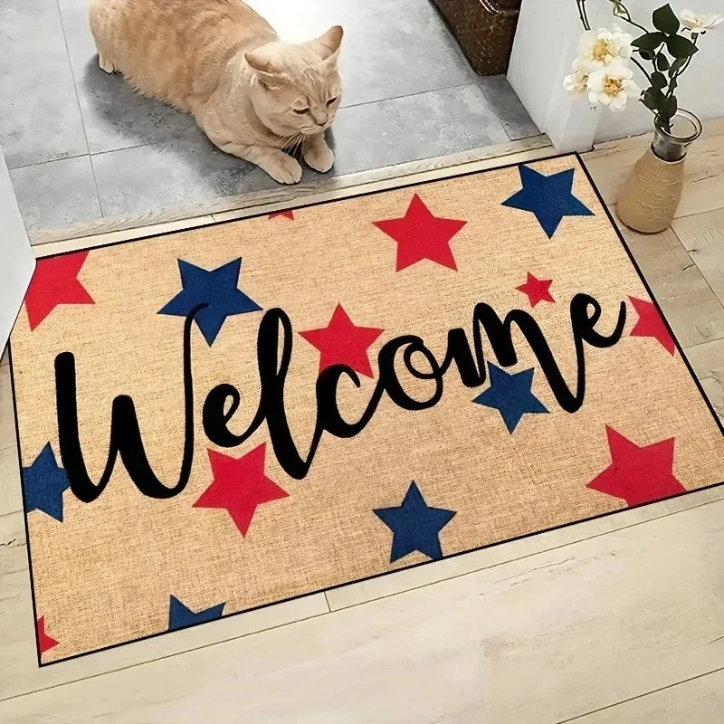 Pet Friendly Paw Print Door Mat