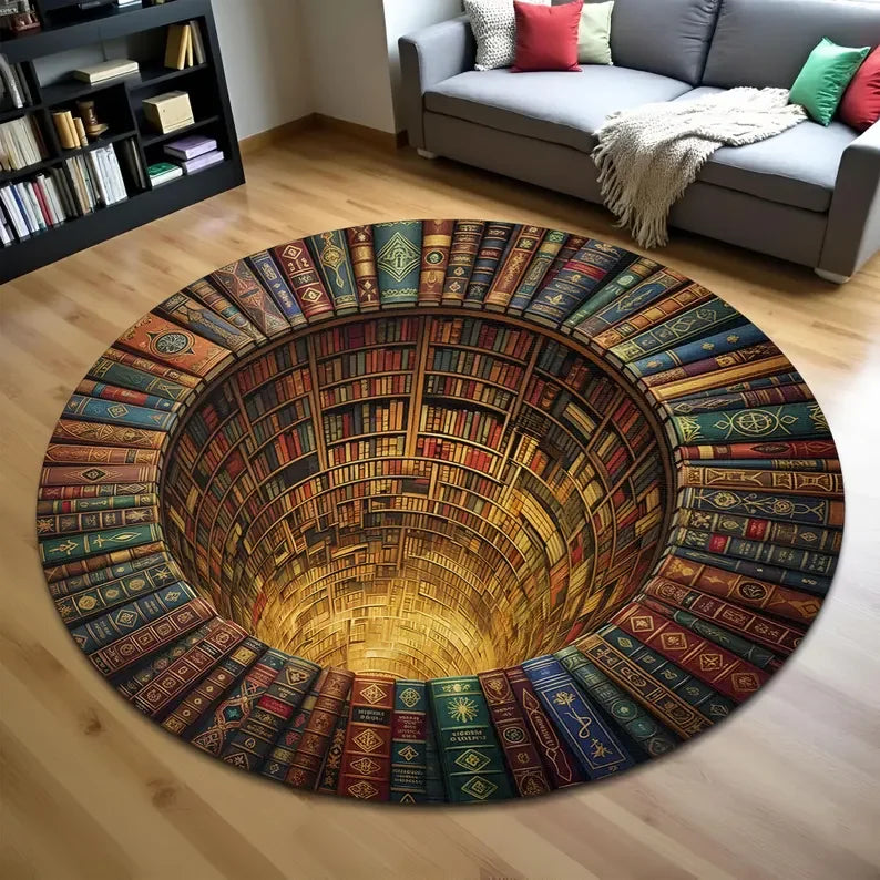 Fantasy Dragon 3D Round Rug