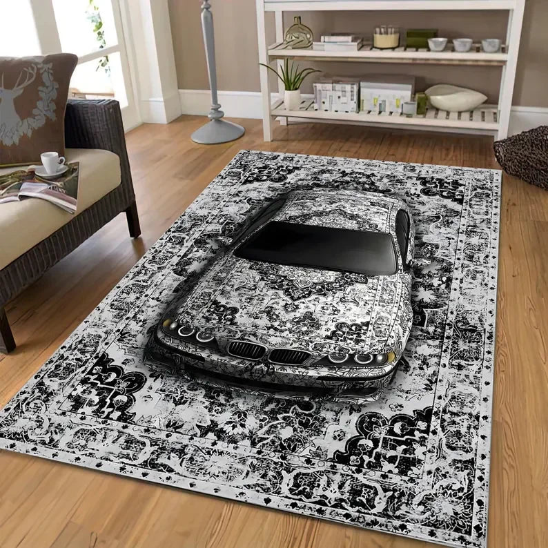 3D Optical Illusion Persian Style Area Rug