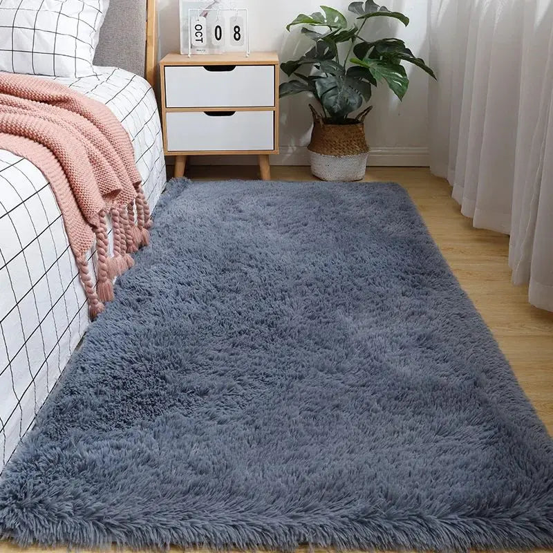 VIKAMA Silk Wool Rug Bedroom Living Room Kids Prayer Carpet Large Decor