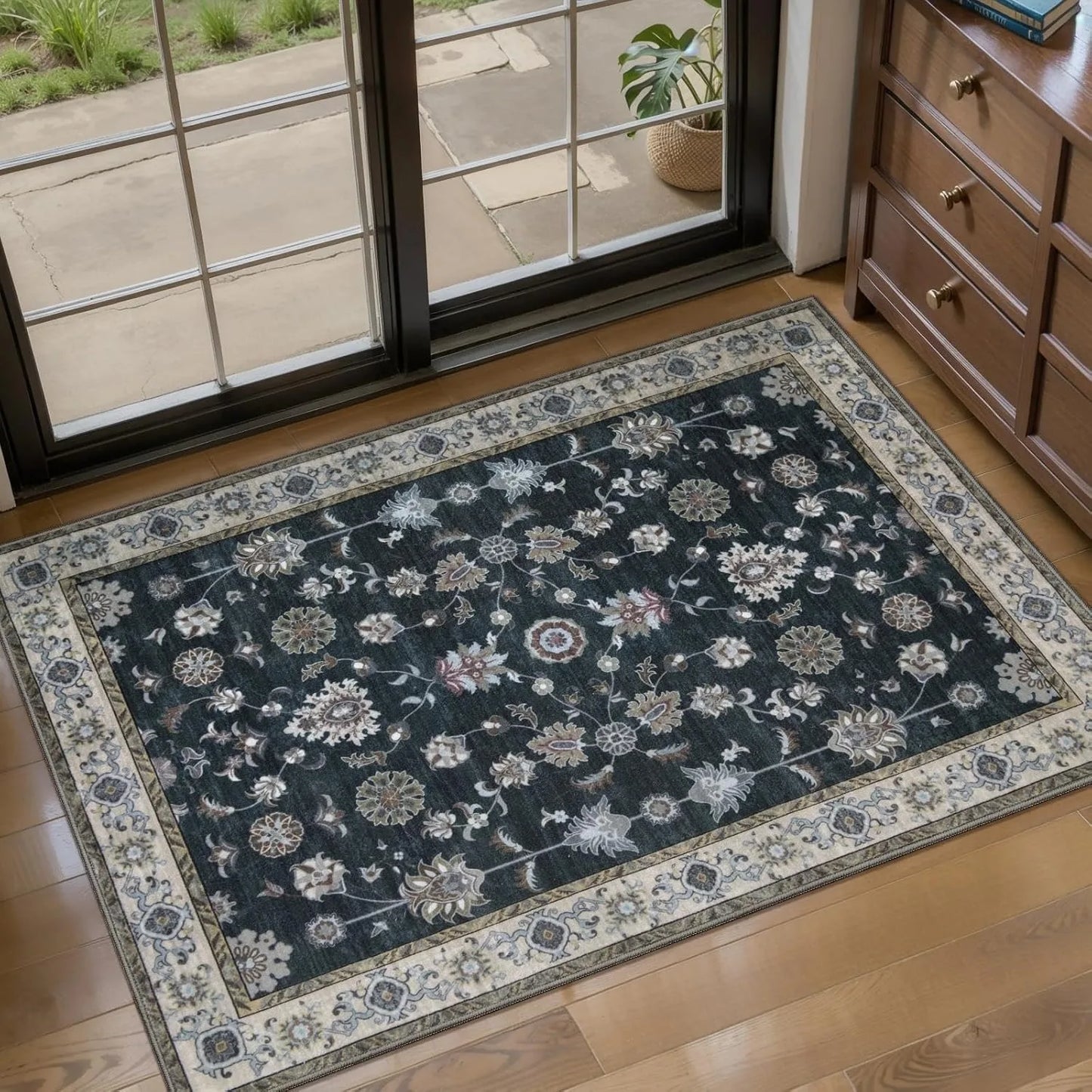 Vintage Persian Style Non-Slip Doormat
