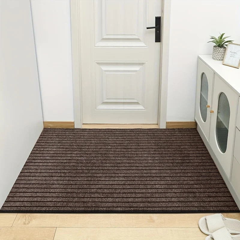 Large Striped Rubber-Back Corridor Carpet Non-Slip Washable Laundry Room Outdoor Area Rug Custom Size Home Decor