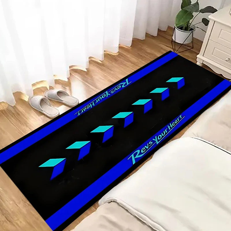 VIKAMA Racing Car Long Non-Slip Area Rug