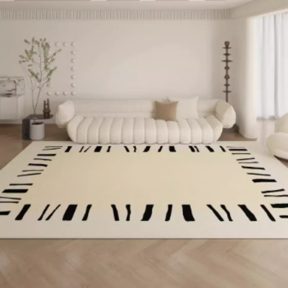 VIKAMA French Simple Living Room Carpet Large Area Sofa Coffee Table Bedroom Study Floor Mat