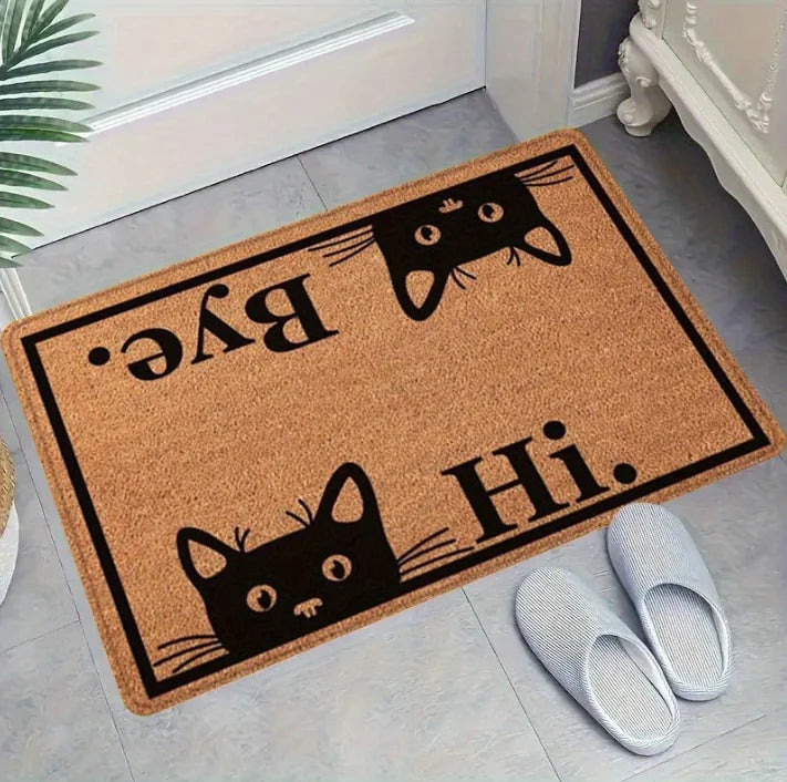 Cute Cartoon Cat Entryway Doormat