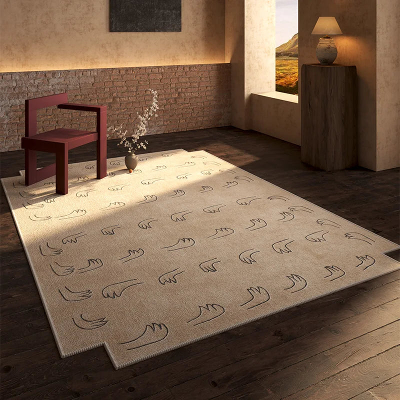 French Style Retro Light Luxury Washable Non-Slip Area Rug