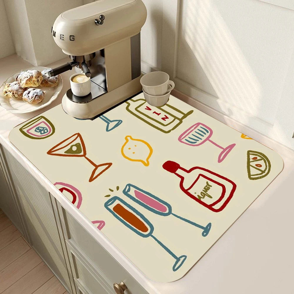 Large Super Absorbent Kitchen Drying Mat