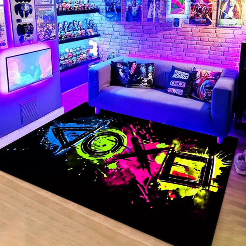 3D Gaming Controller Kids Rug