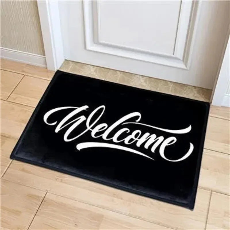VIKAMA Funny Wine Quote Multilingual Non-Slip Welcome Doormat