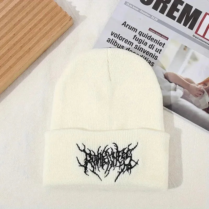 Gothic Knit Beanie Hat