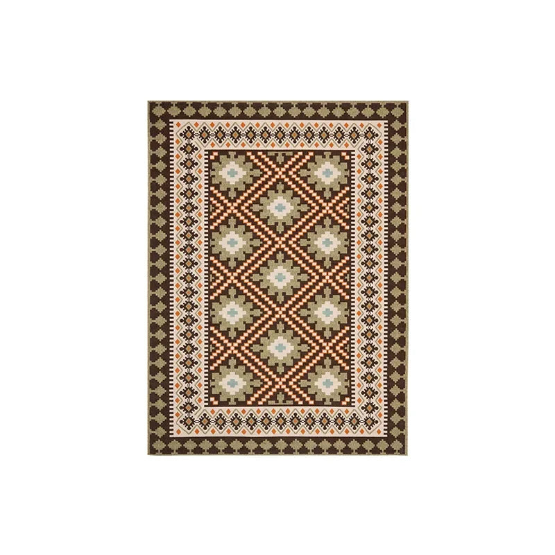 VIKAMA Moroccan Crystal Velvet Area Rug