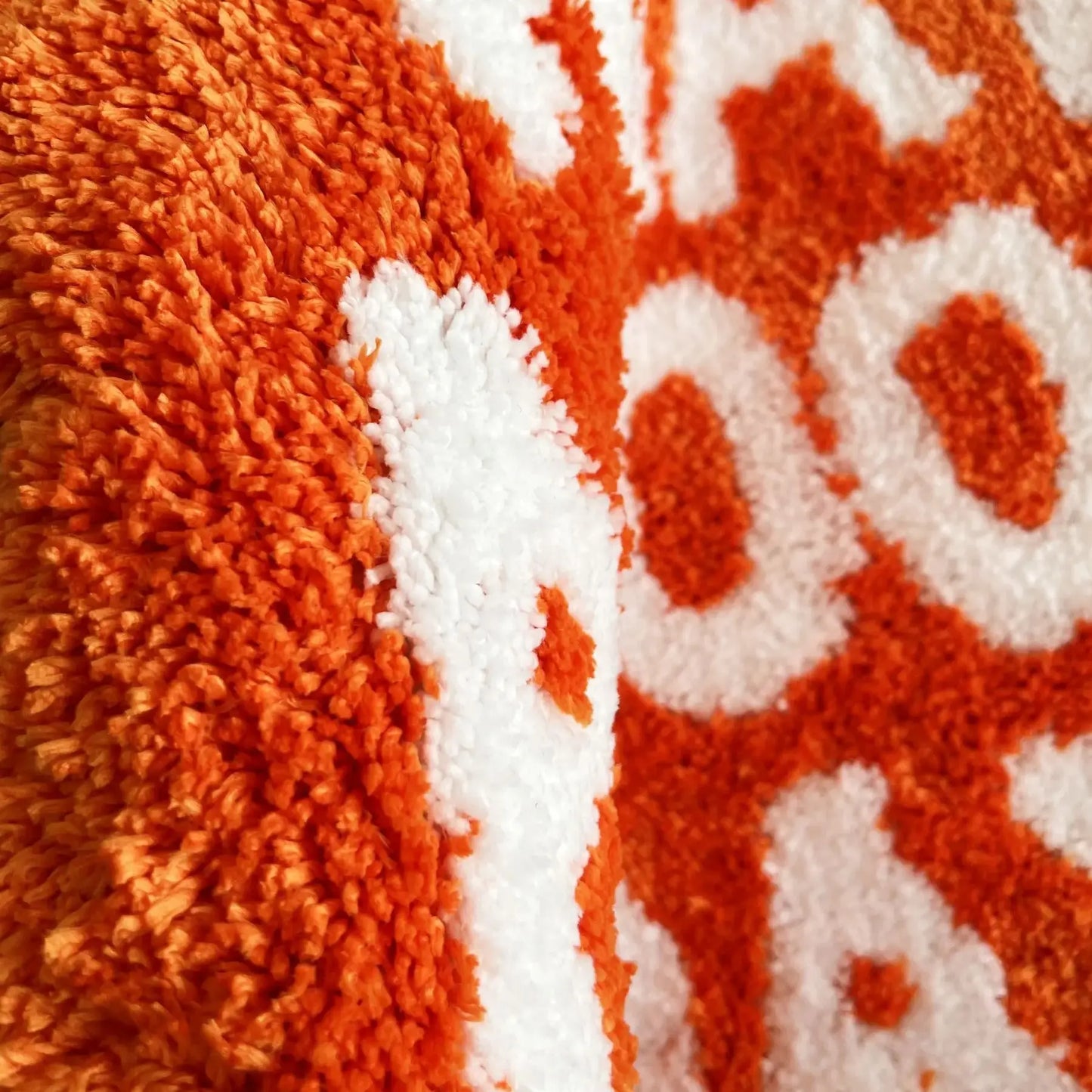 WHAT A GOOD DAY Quote Tufted Non-Slip Rug