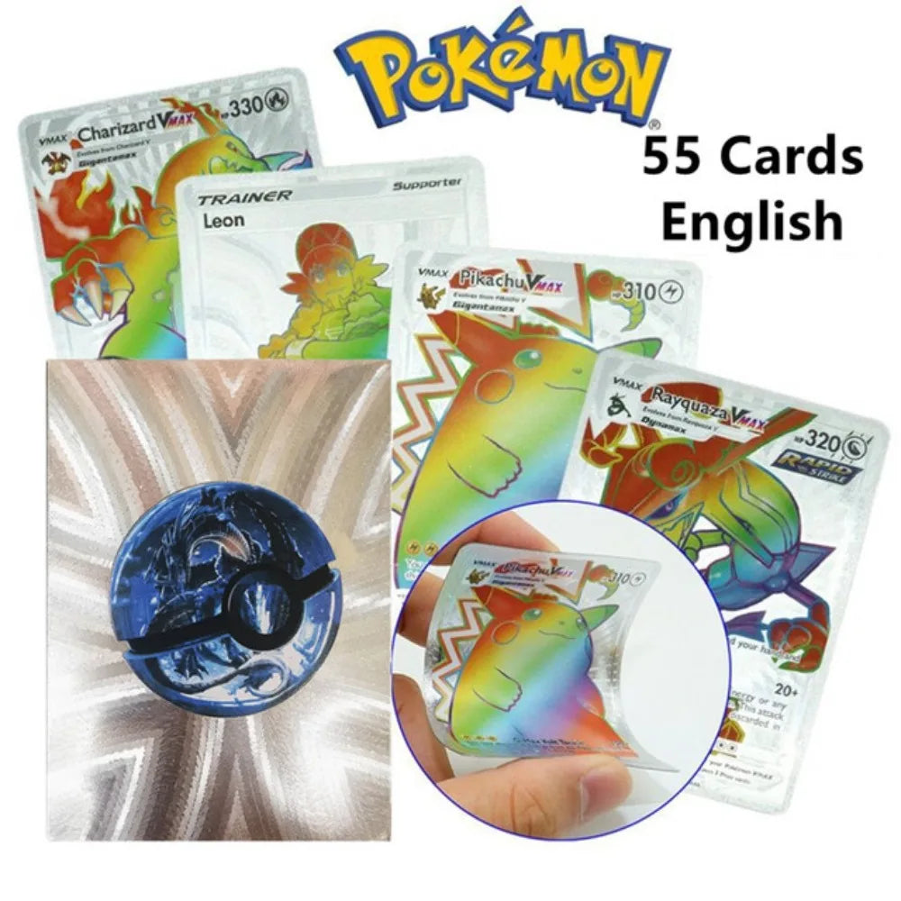 Pokemon VMAX GX EX Rare Card Box 55 Cards