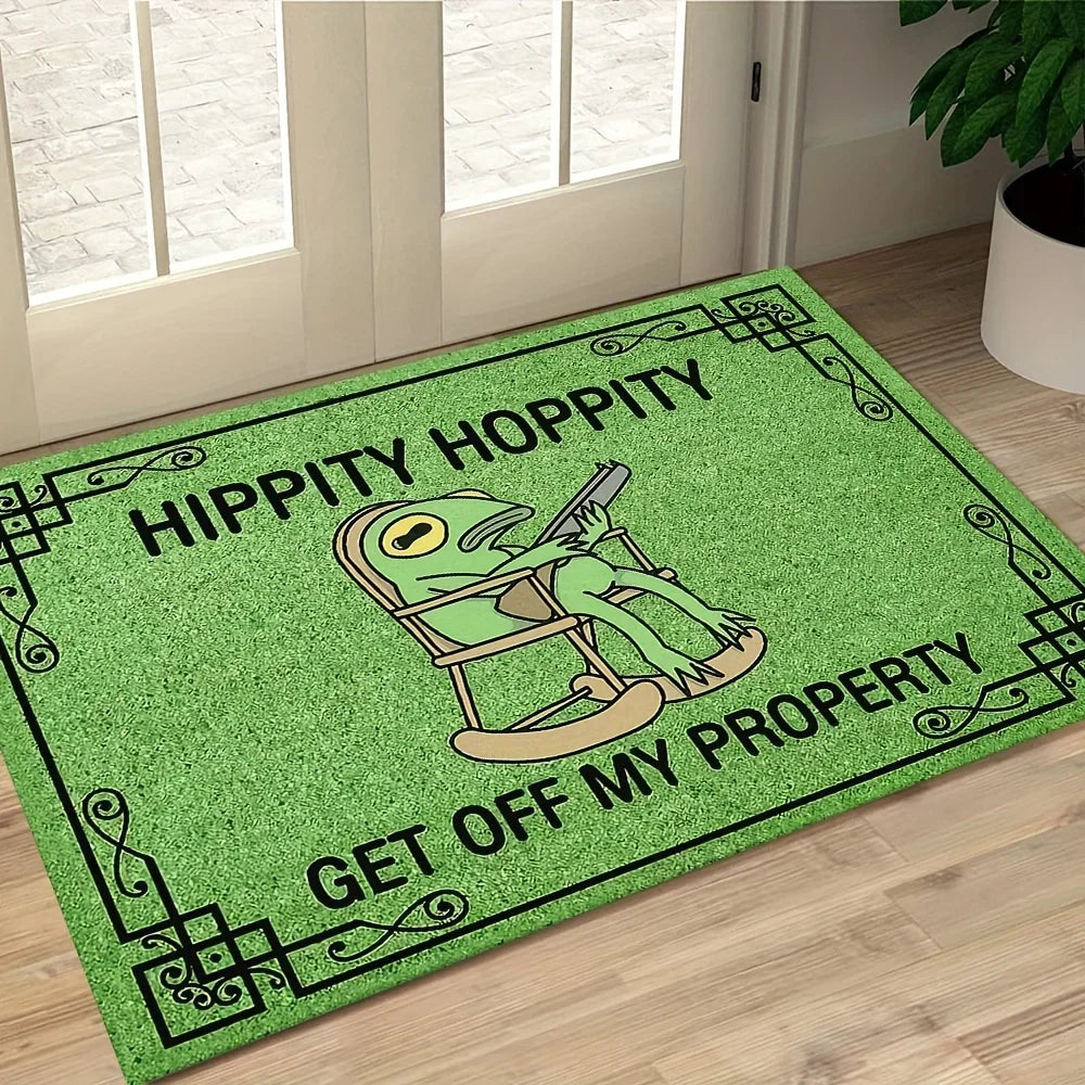 VIKAMA Cartoon Frog Welcome Non-Slip Doormat
