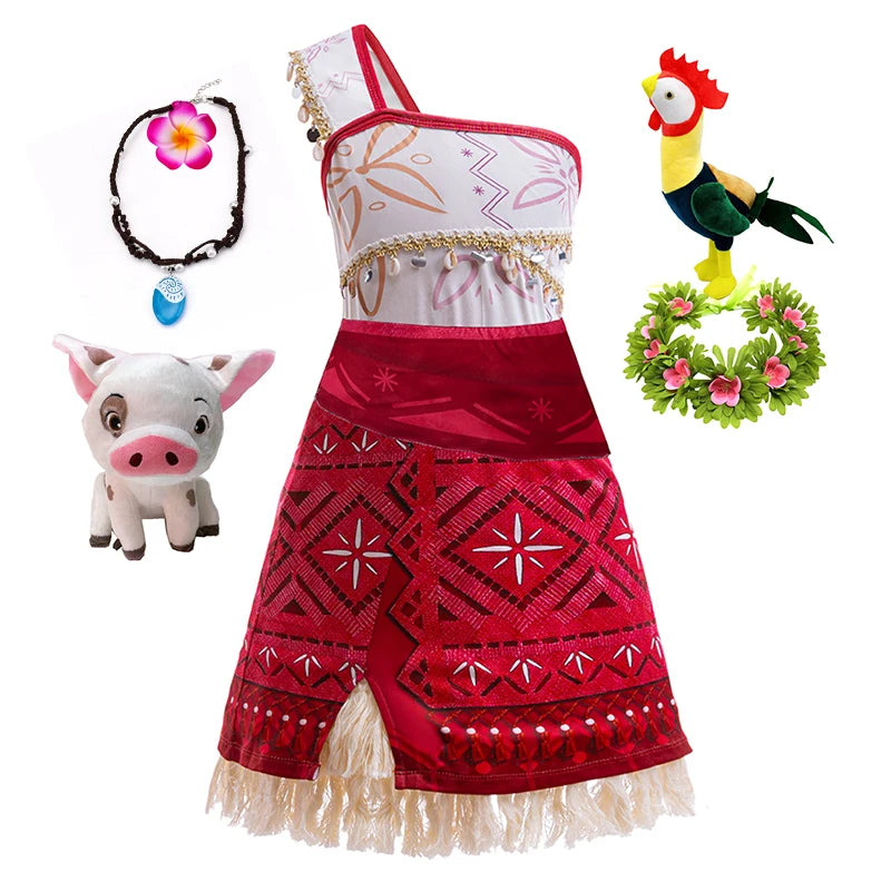 Moana 2 Princess Costume Dress For Girls