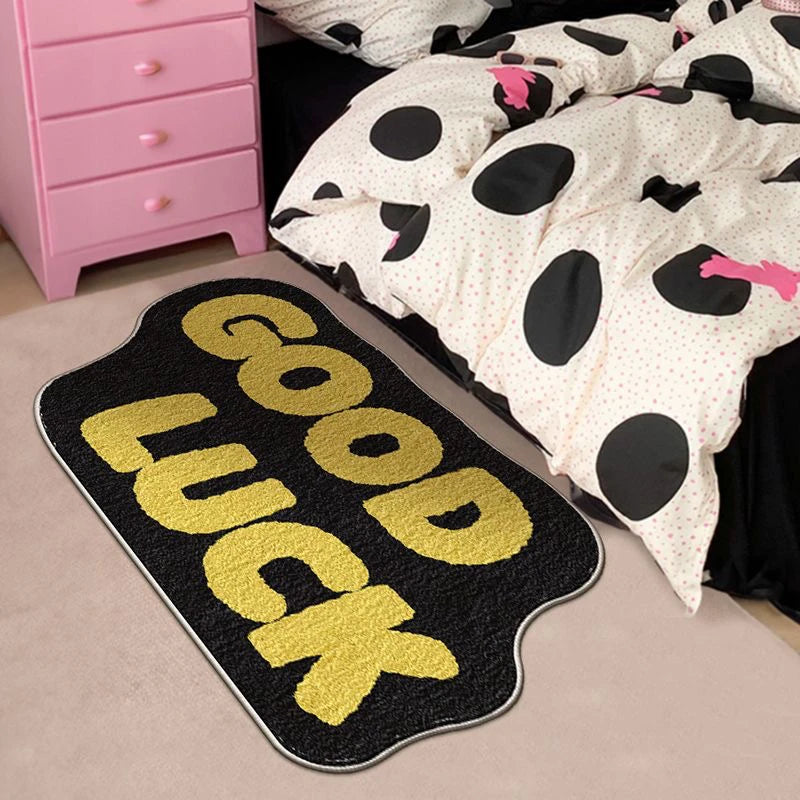 VIKAMA English Dopamine Cashmere-Feel Washable Door Mat