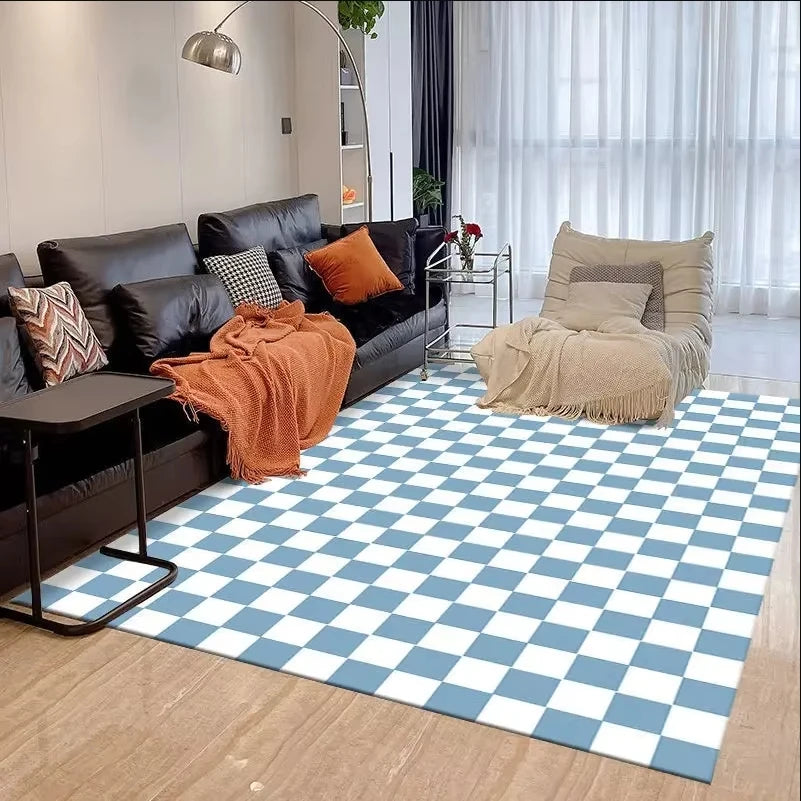 VIKAMA Green Checkered Floor Mat