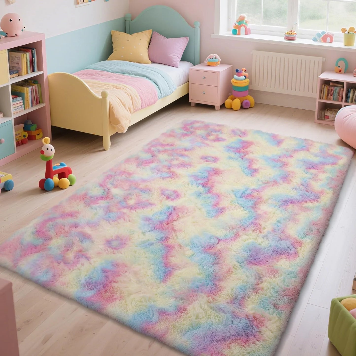 VIKAMA Ultra-Soft Puffy Indoor Area Rug