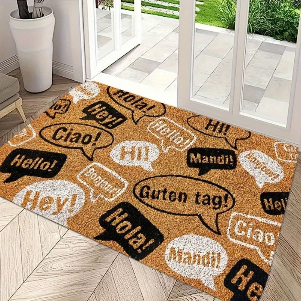 VIKAMA Welcome Cat Non-Slip Doormat