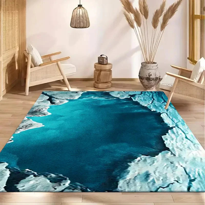VIKAMA 3D Swimming Pool Fish Pond Non-Slip Area Rug