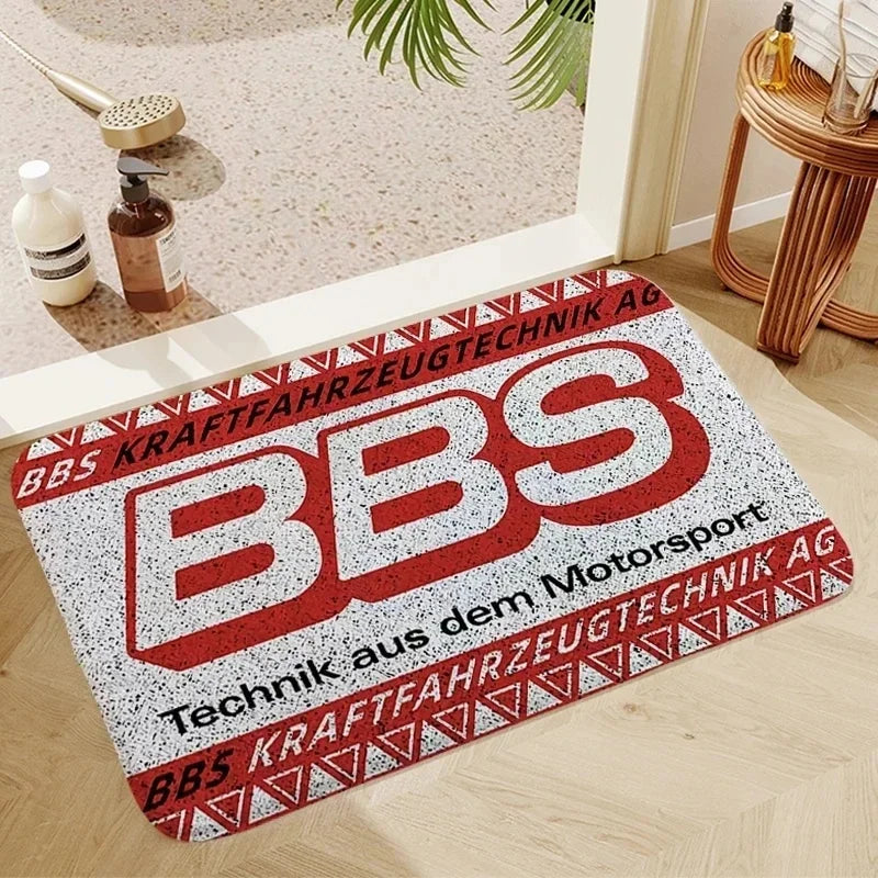 BBS Racing Car Design Anti-Slip Doormat