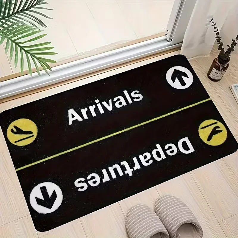 VIKAMA Airport Flight Schedule Welcome Mat