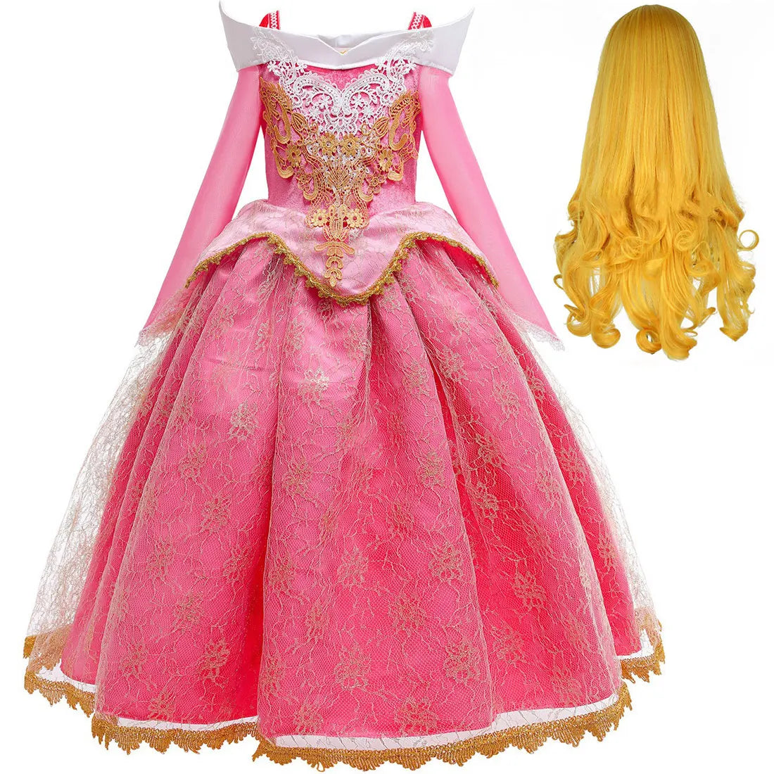 Disney Aurora Sleeping Beauty Princess Dress For Girls