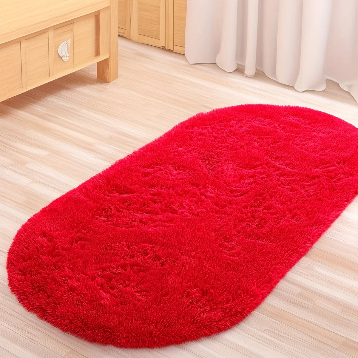 VIKAMA Grey Dense Silk Carpet Long Hair Soft Rug Winter Warm Bedroom Bedside Living Room Sofa Floor Mat Home Decor