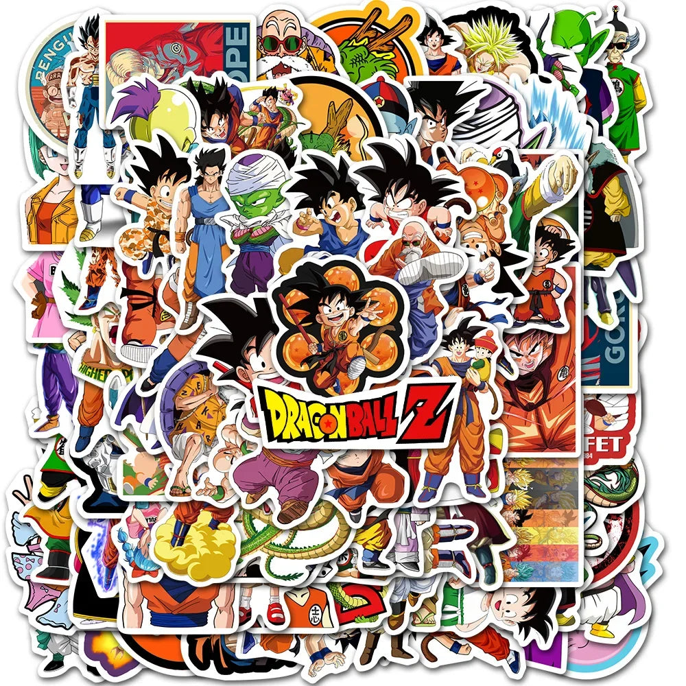 Mixed Anime Waterproof Sticker Set 100 Pieces