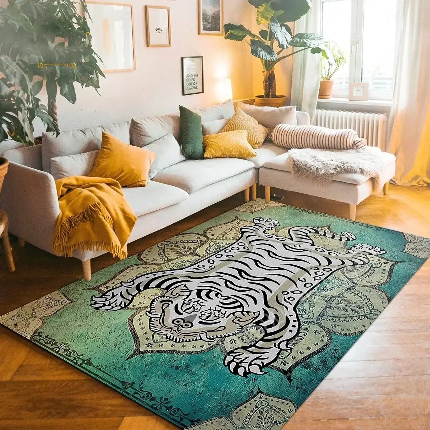 Bohemian Tiger Floral Rug
