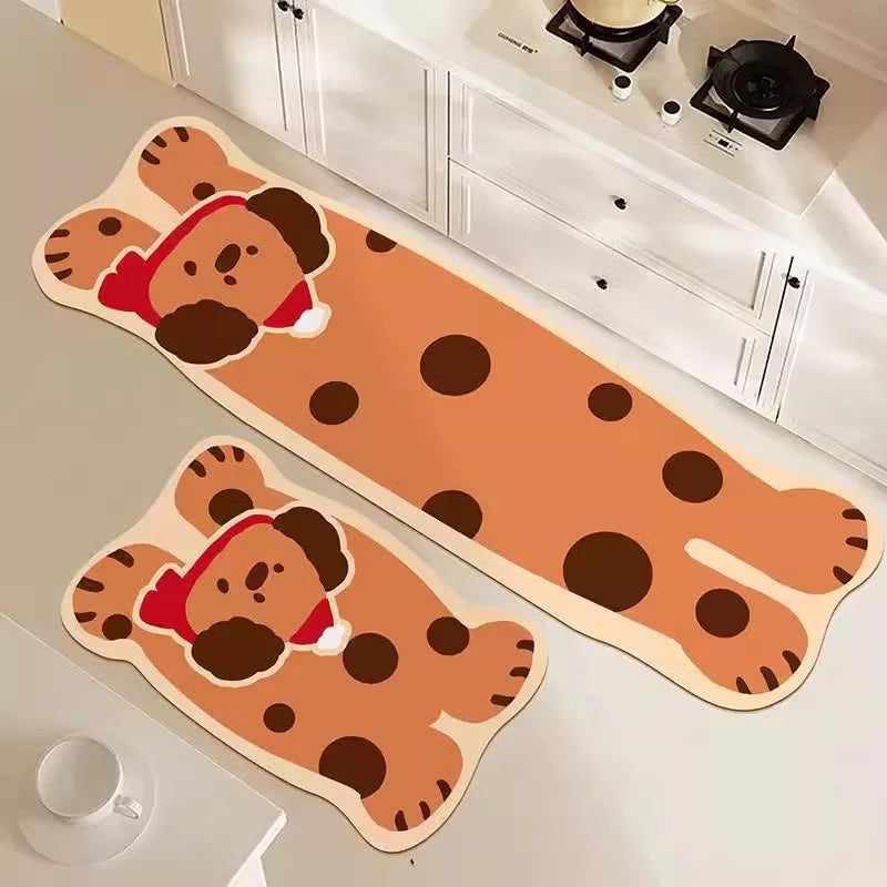 VIKAMA Cartoon Diatom Kitchen Absorbent Mat