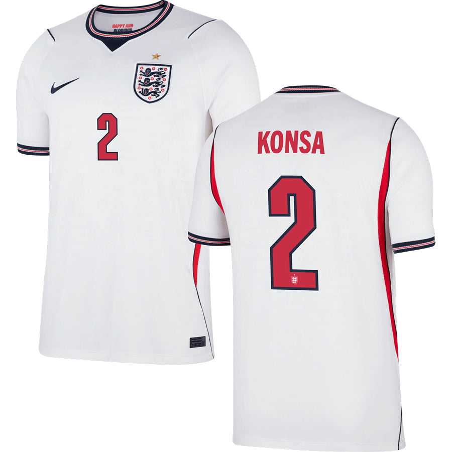 England Home Soccer Jersey World Cup 2026