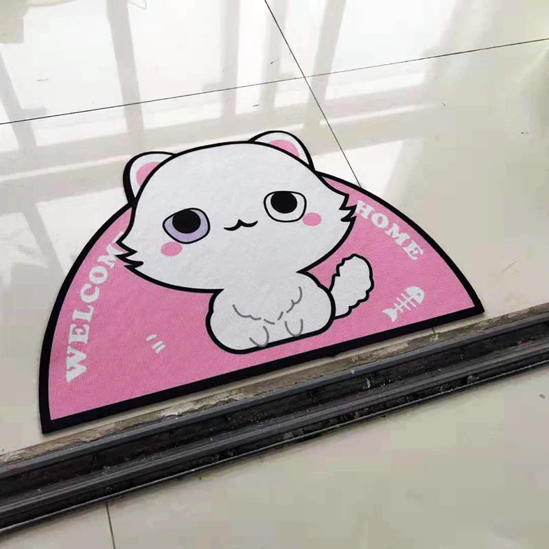 Semicircular Cartoon Non-Slip Welcome Doormat