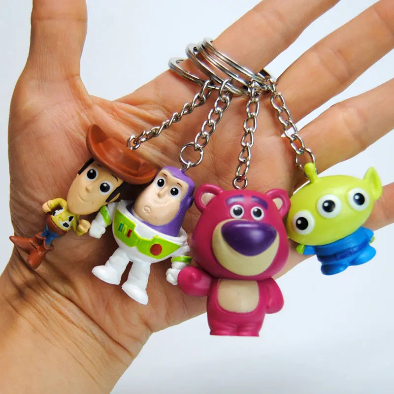 Toy Story 4 Character PVC Keychain Figure Set