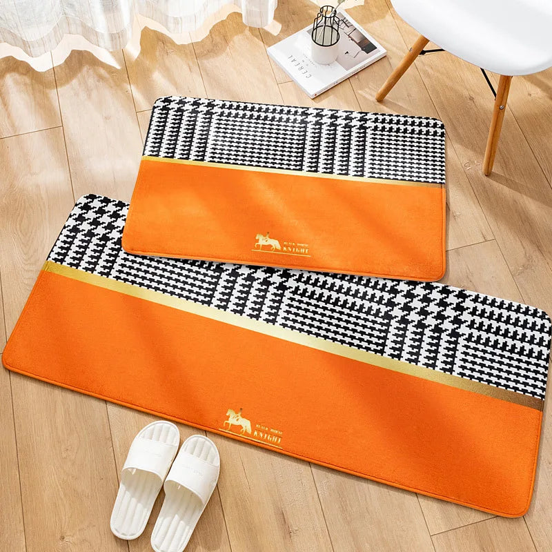Nordic Stripe Plush Bedroom Area Rug