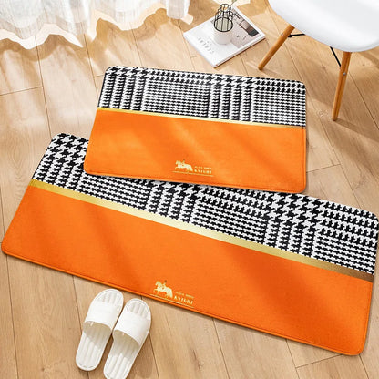 Nordic Stripe Plush Bedroom Area Rug
