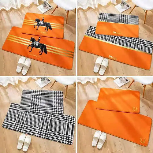 Nordic Stripe Plush Bedroom Area Rug