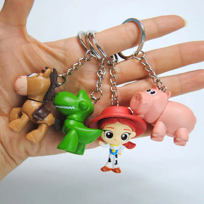 Toy Story 4 Character PVC Keychain Figure Set