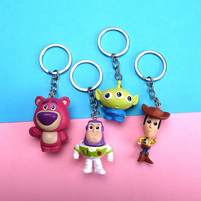Toy Story 4 Character PVC Keychain Figure Set