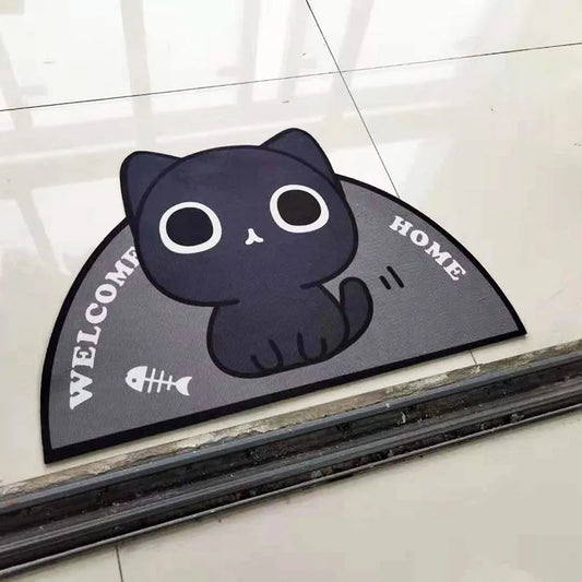 Semicircular Cartoon Non-Slip Welcome Doormat