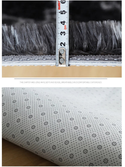 Fluffy Plush Non-Slip Area Rug for Living Room & Bedroom