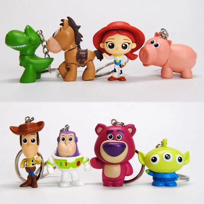 Toy Story 4 Character PVC Keychain Figure Set