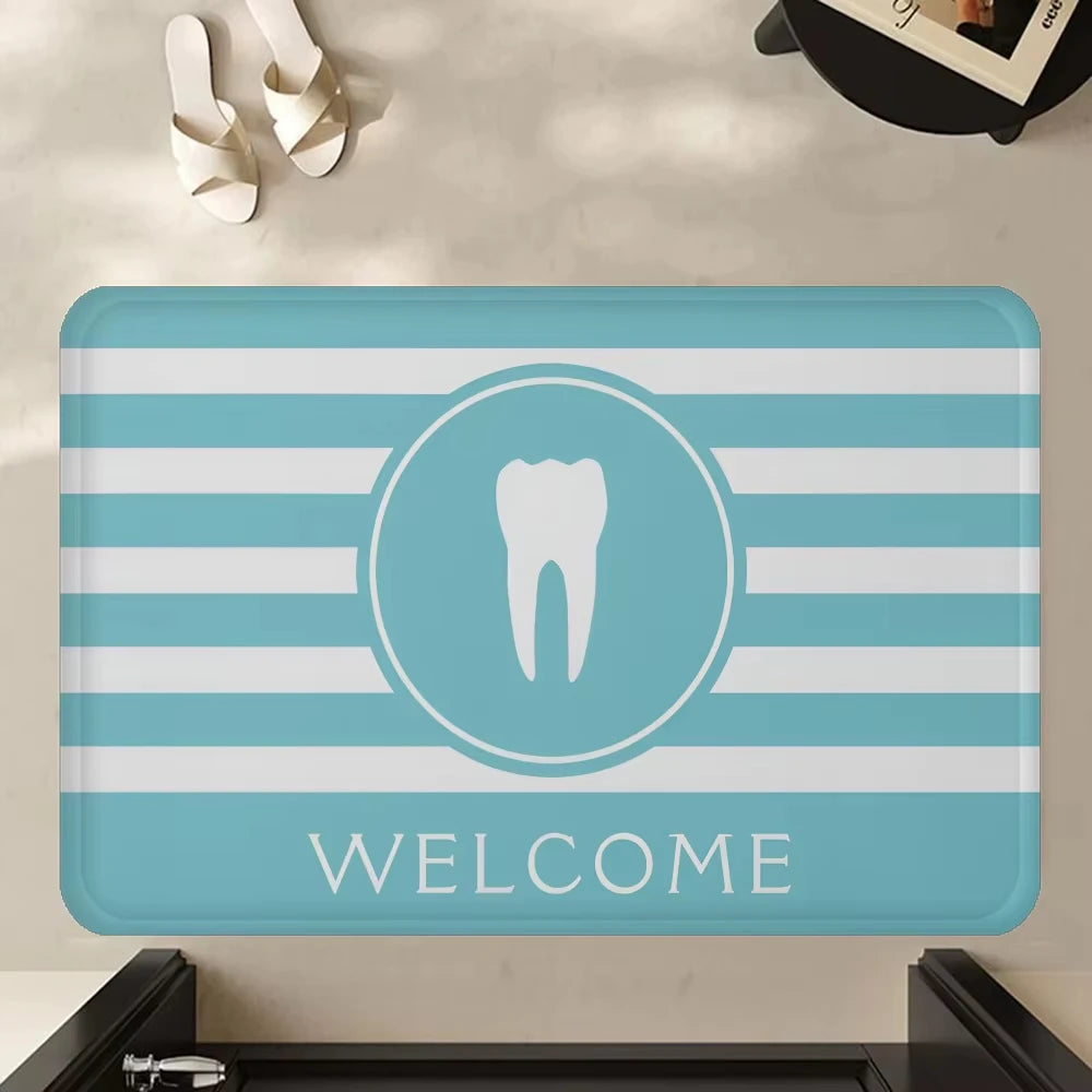 VIKAMA Dentist Teeth Welcome Doormat