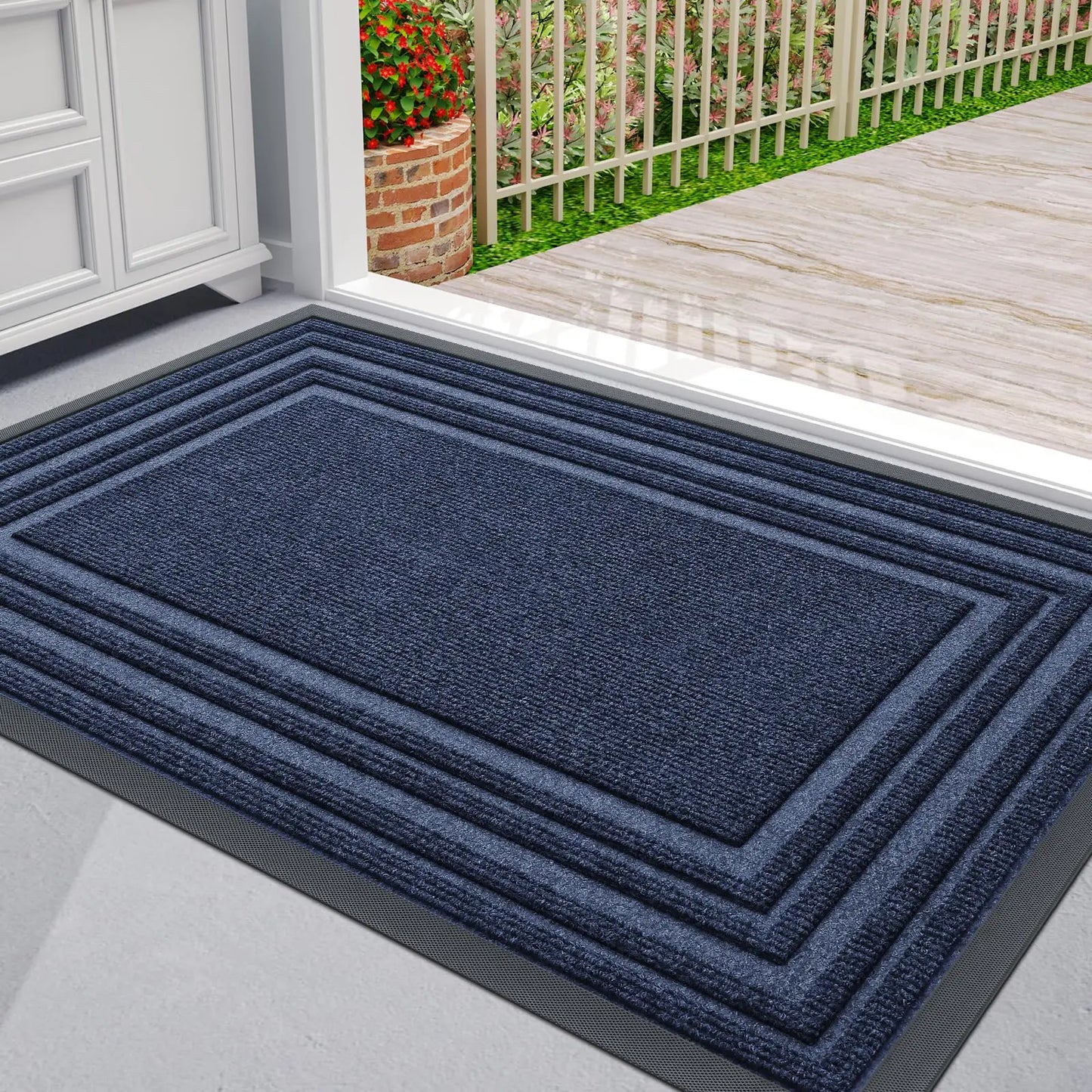 Olanly Heavy Duty Rubber Non-Slip Doormat