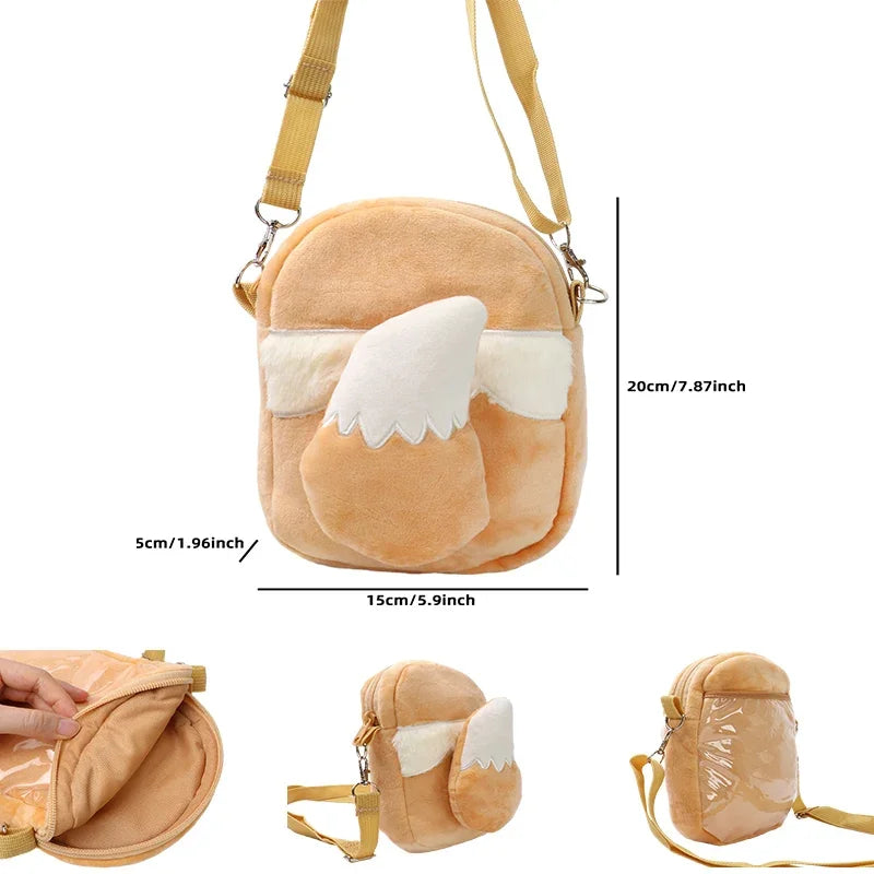 Pokemon Character Plush Backpack Anime Shoulder Bag Toy