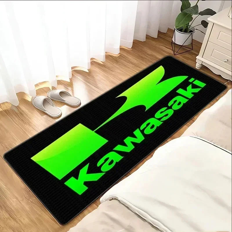 Motorcycle racing anti-slip garage rug