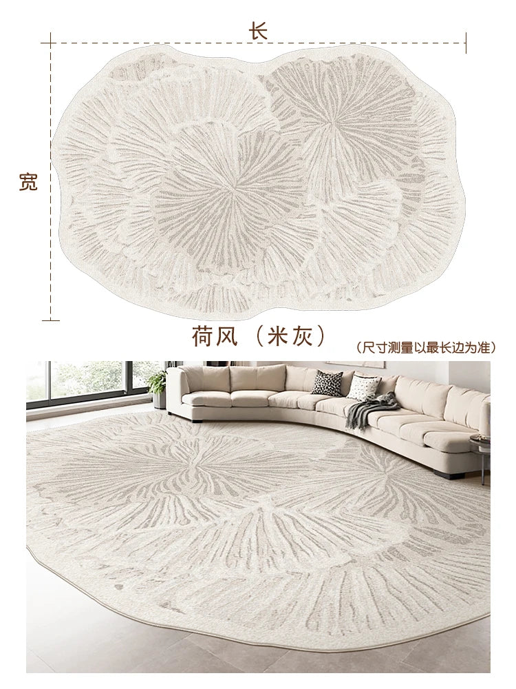 French Style Light Luxury Irregular Fluffy Area Rug