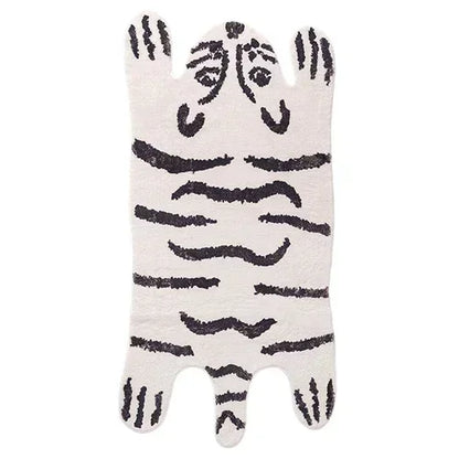VIKAMA Cartoon Leopard Plush Soft Area Rug