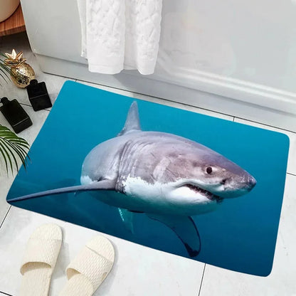 VIKAMA 3D Shark Deep Sea Non-Slip Doormat